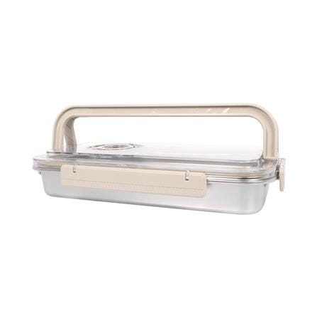 กล่องอาหารสเตนเลส มีหู 2.2 ลิตร KECH MERCURY สีเบจ_3