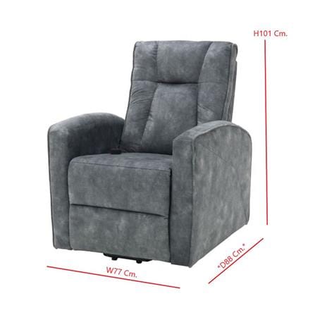 RECLINER SB FURNITURE YUDAI 19224640 สีเทา_5