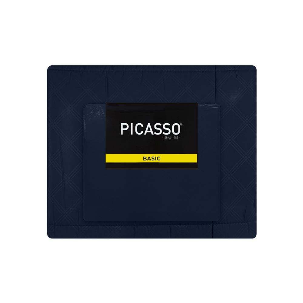 ชุดผ้าปูที่นอน 6 ฟุต (ชุด 6 ชิ้น) PICASSO BASIC ENJOY สี NAVY BLUE