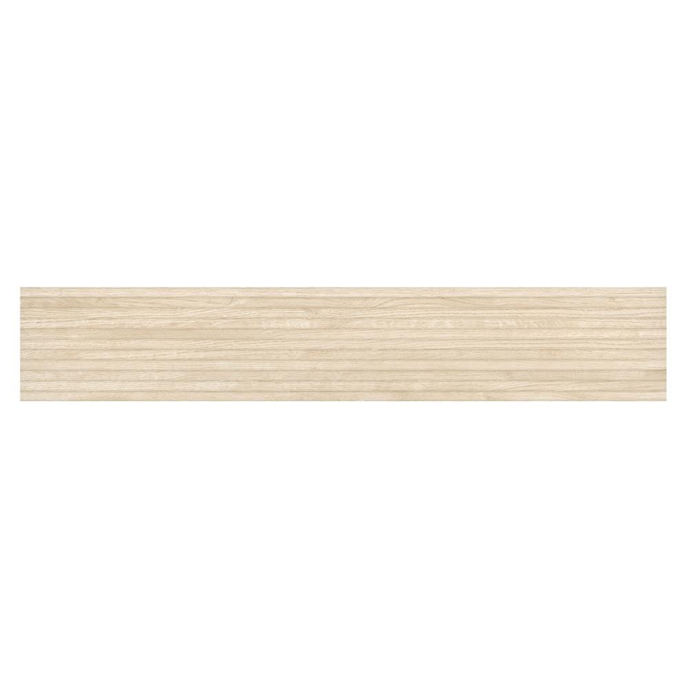 กระเบื้องพื้นพอร์ซเลน 20x120 ซม. TARA ไลน์เนอร์วู้ด เบจ PM 1.2 ตร.ม.