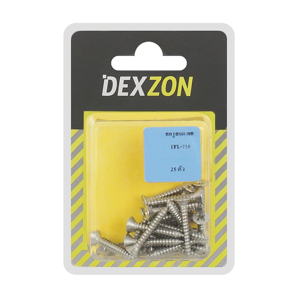 สกรูเกลียวปล่อย TF DEXZON 7x1 นิ้ว 25 ตัว