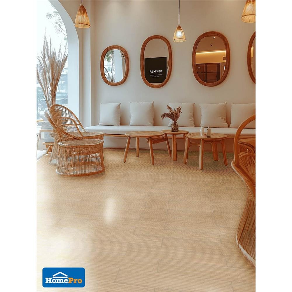 กระเบื้องพื้นพอร์ซเลน 20x120 ซม. TARA ไลน์เนอร์วู้ด น้ำตาล PM 1.2 ตร.ม.