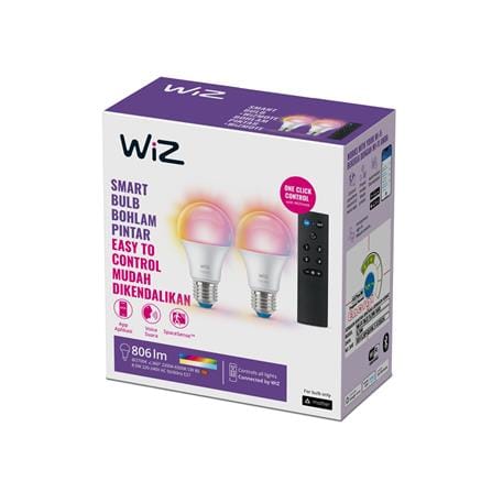 หลอด LED WIZ SMART BULB BOHLAM PINTAR 8.5 วัตต์ RGB E27 (แพ็ก 2 ชิ้น)_1