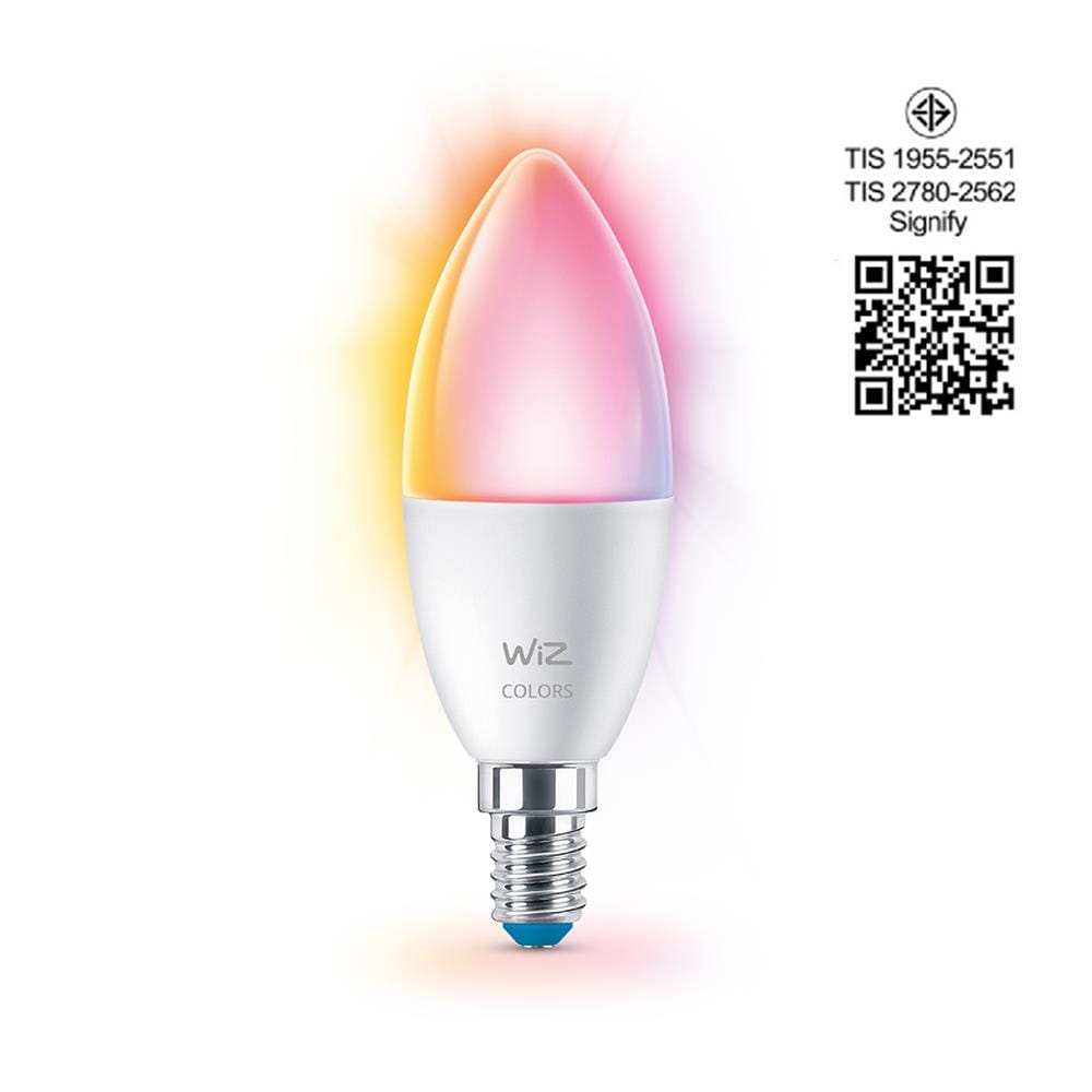 หลอด LED WIZ CANDLE SMART BULB BOHLAM PINTAR 4.9 วัตต์ RGB E14