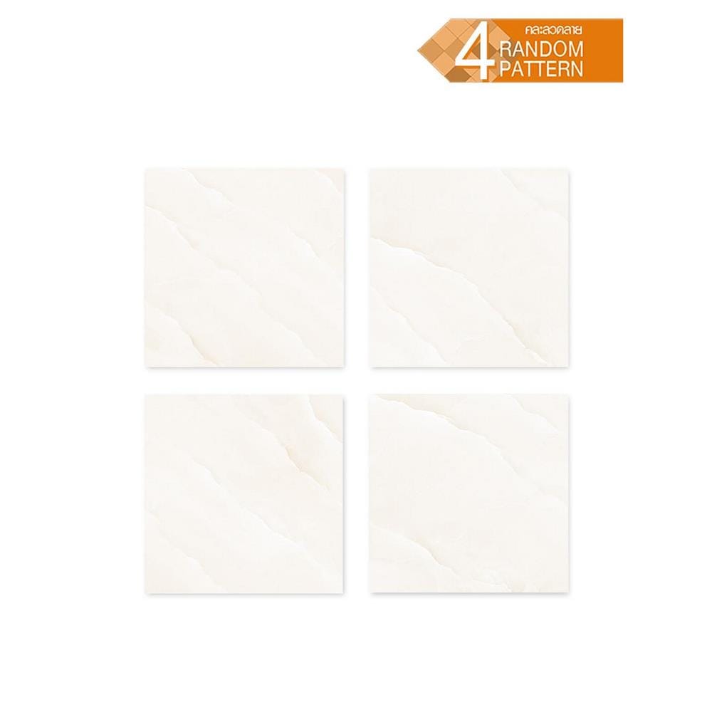 กระเบื้องพื้น 40x40 ซม. TARA เอด้ามาร์เบิ้ล สีเบจ A 0.96 ตร.ม.