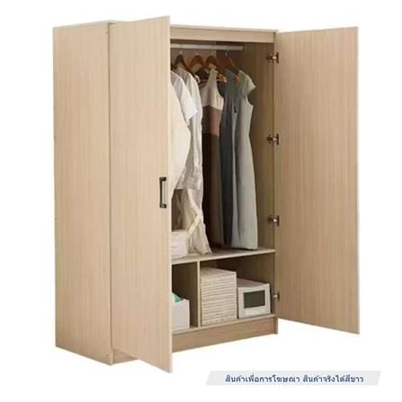 ตู้เสื้อผ้า 2 บานเปิด HOMEBEST W120 120 ซม. สีขาว_2