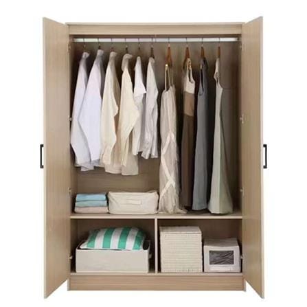 ตู้เสื้อผ้า 2 บานเปิด HOMEBEST W120 120 ซม. สีไม้อ่อน_1