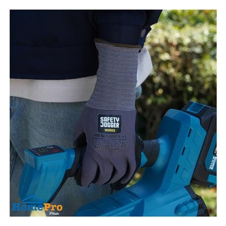 ถุงมือ SAFETY JOGGER ECO ALLFLEXDOT 4131A SIZE 9 สีดำ/เทา (แพ็ก 2 ชิ้น)_4
