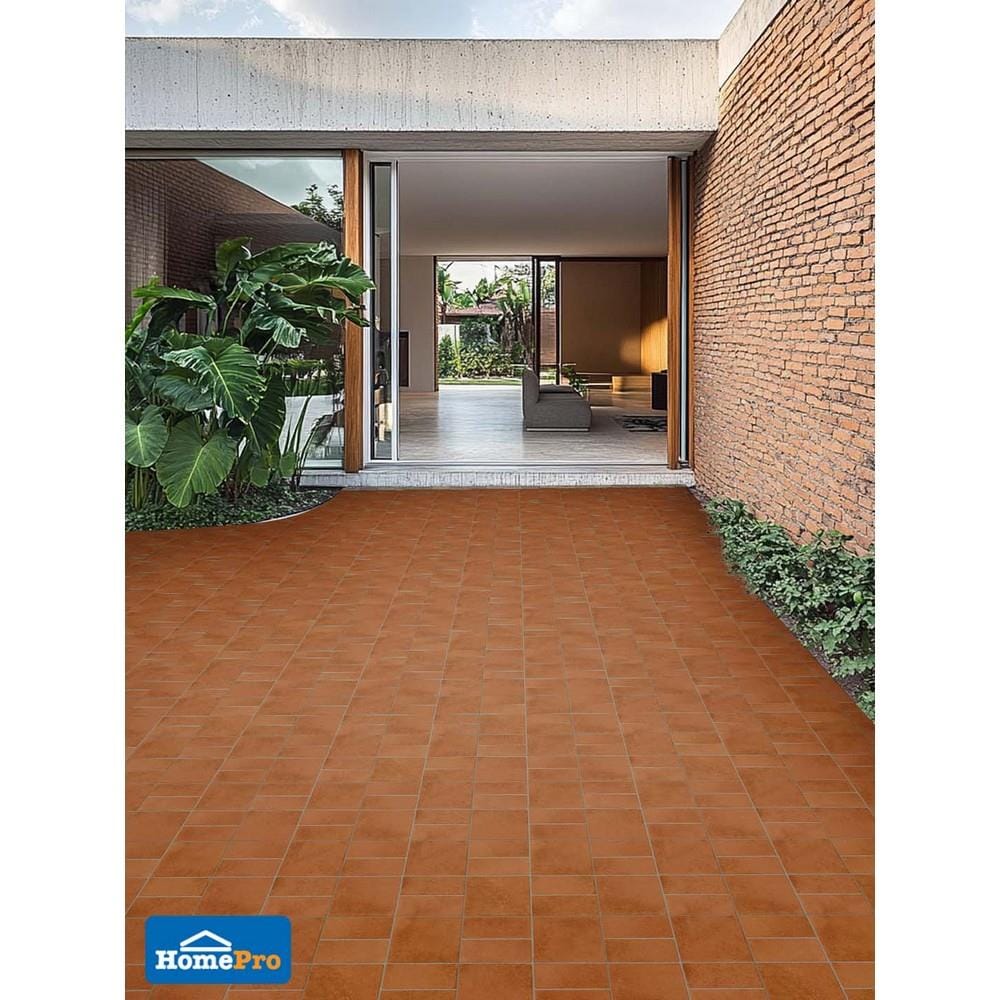 กระเบื้องพื้นพอร์ซเลน  16x16 นิ้ว COTTO ไซรัส เคลย์ น้ำตาล PM 0.96 ตร.ม.