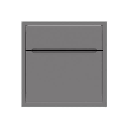 ตู้ลิ้นชัก KITZCHO CURVE 66x66 ซม. สี GREY GRAPHITE_0
