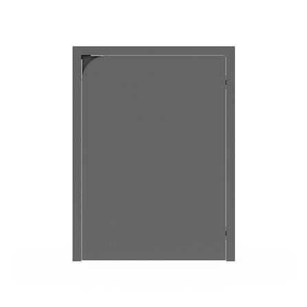 บานถังแก๊สเปิดขวา KITZCHO CURVE 56x74 ซม. สี GREY ...