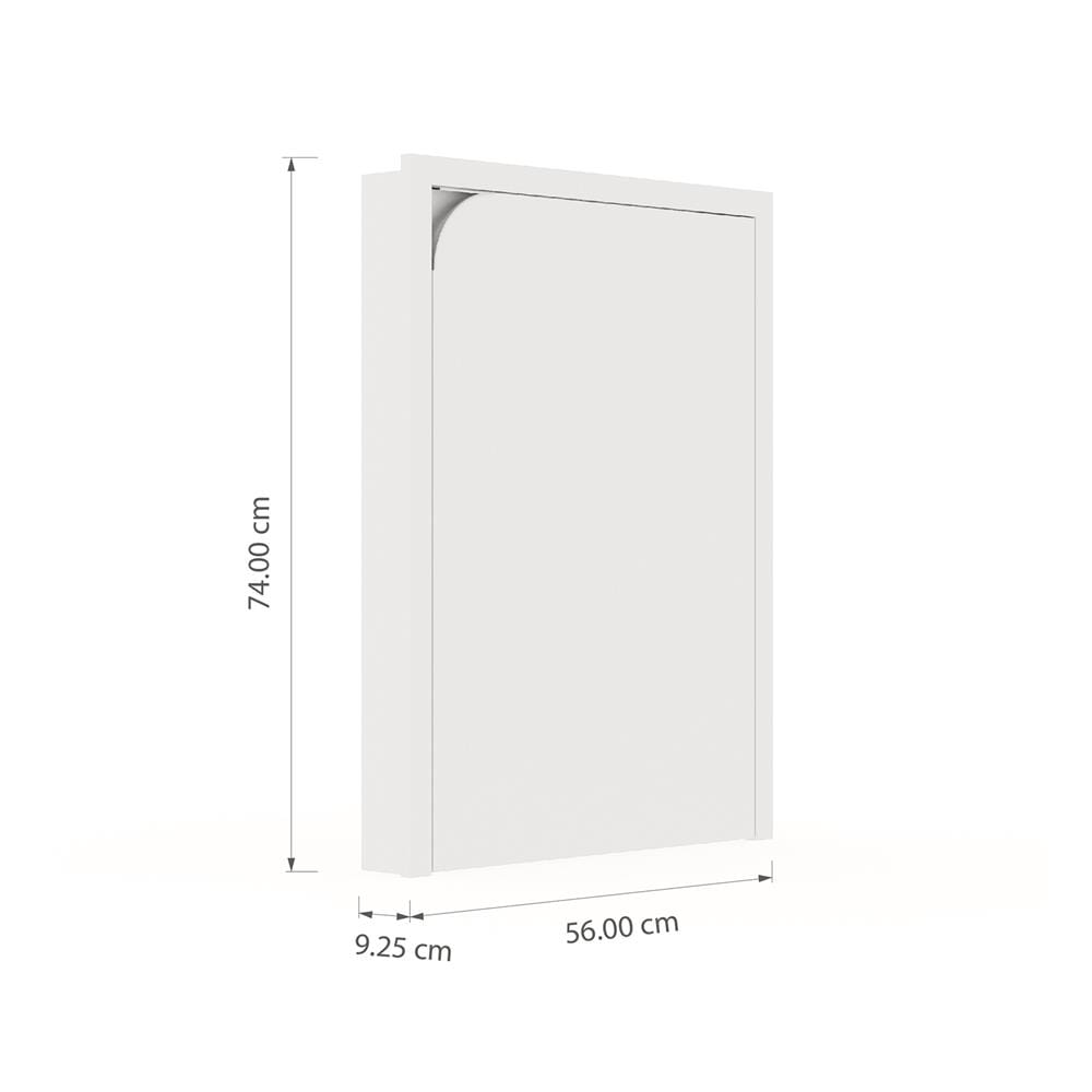 บานถังแก๊สเปิดขวา KITZCHO CURVE 56x74 ซม. สี DIAMOND