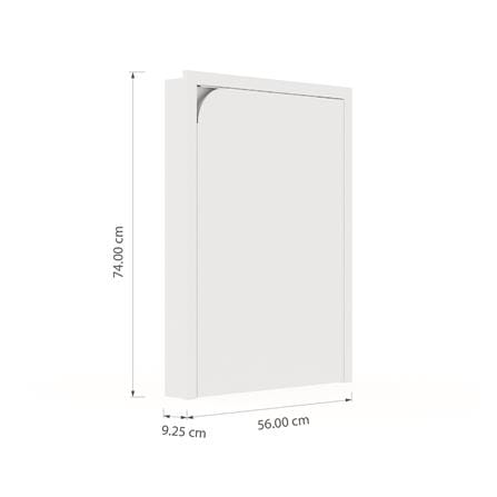 บานถังแก๊สเปิดขวา KITZCHO CURVE 56x74 ซม. สี DIAMOND_4