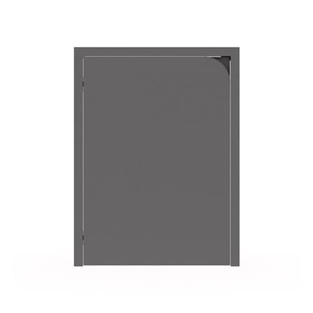 บานถังแก๊สเปิดซ้าย KITZCHO CURVE 56x74 ซม. สี GREY GRAPHITE