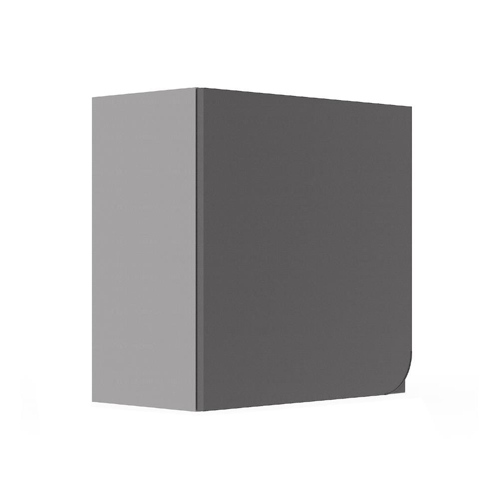 ตู้แขวนเดี่ยวเปิดซ้าย KITZCHO CURVE 60x60 ซม. สี GREY GRAPHITE