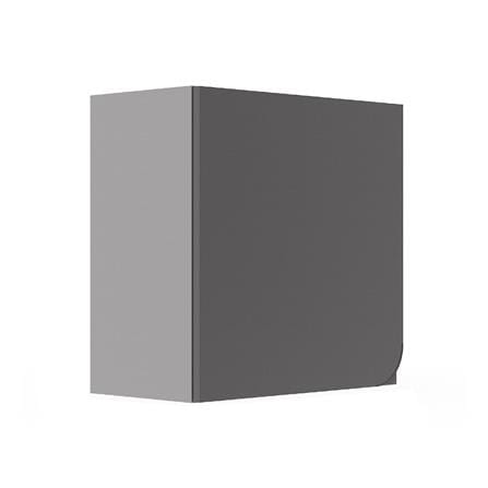 ตู้แขวนเดี่ยวเปิดซ้าย KITZCHO CURVE 60x60 ซม. สี GREY GRAPHITE_1