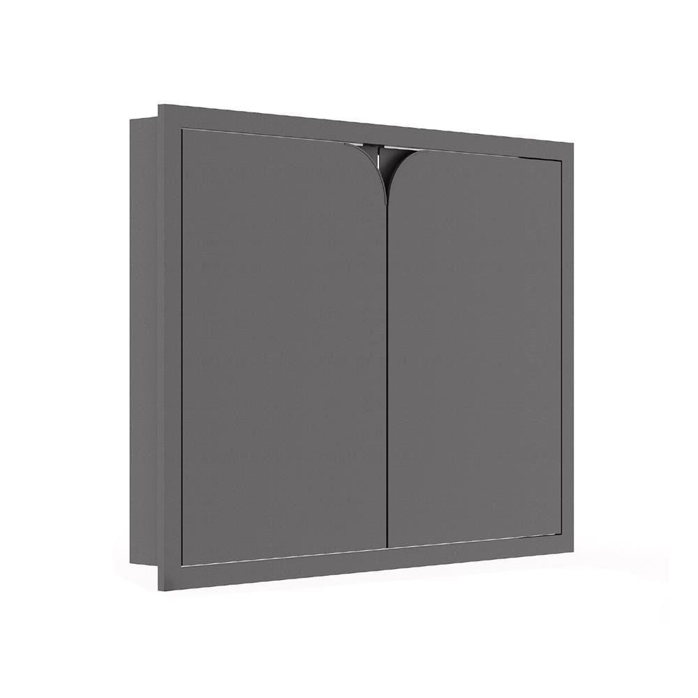 บานซิงค์คู่ KITZCHO CURVE 86x66 ซม. สี GREY GRAPHITE