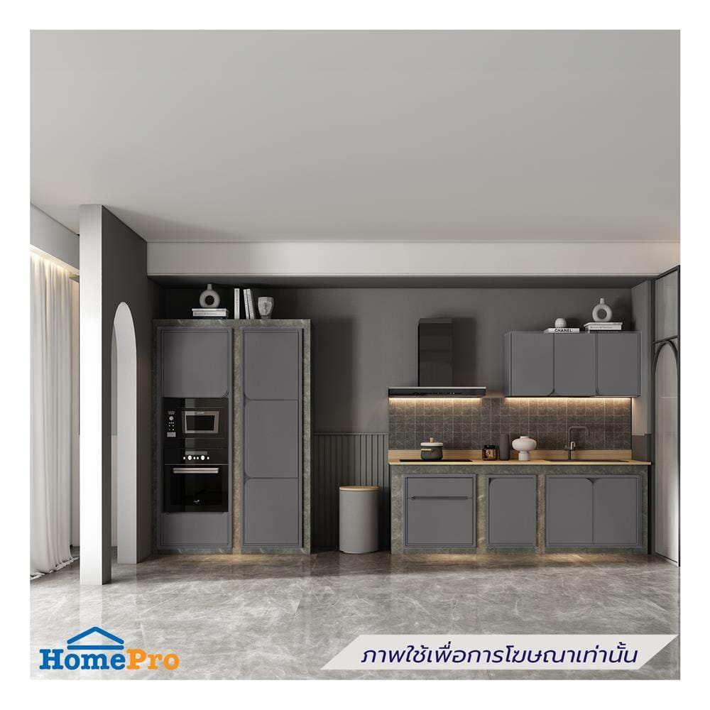 บานซิงค์คู่ KITZCHO CURVE 86x66 ซม. สี GREY GRAPHITE