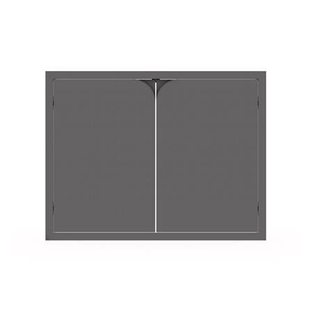 บานซิงค์คู่ KITZCHO CURVE 86x66 ซม. สี GREY GRAPHITE_1