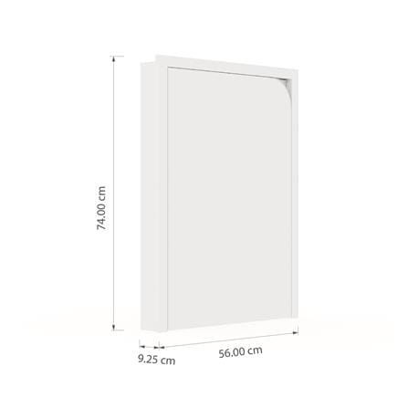 บานถังแก๊สเปิดซ้าย KITZCHO CURVE 56x74 ซม. สี DIAMOND_4
