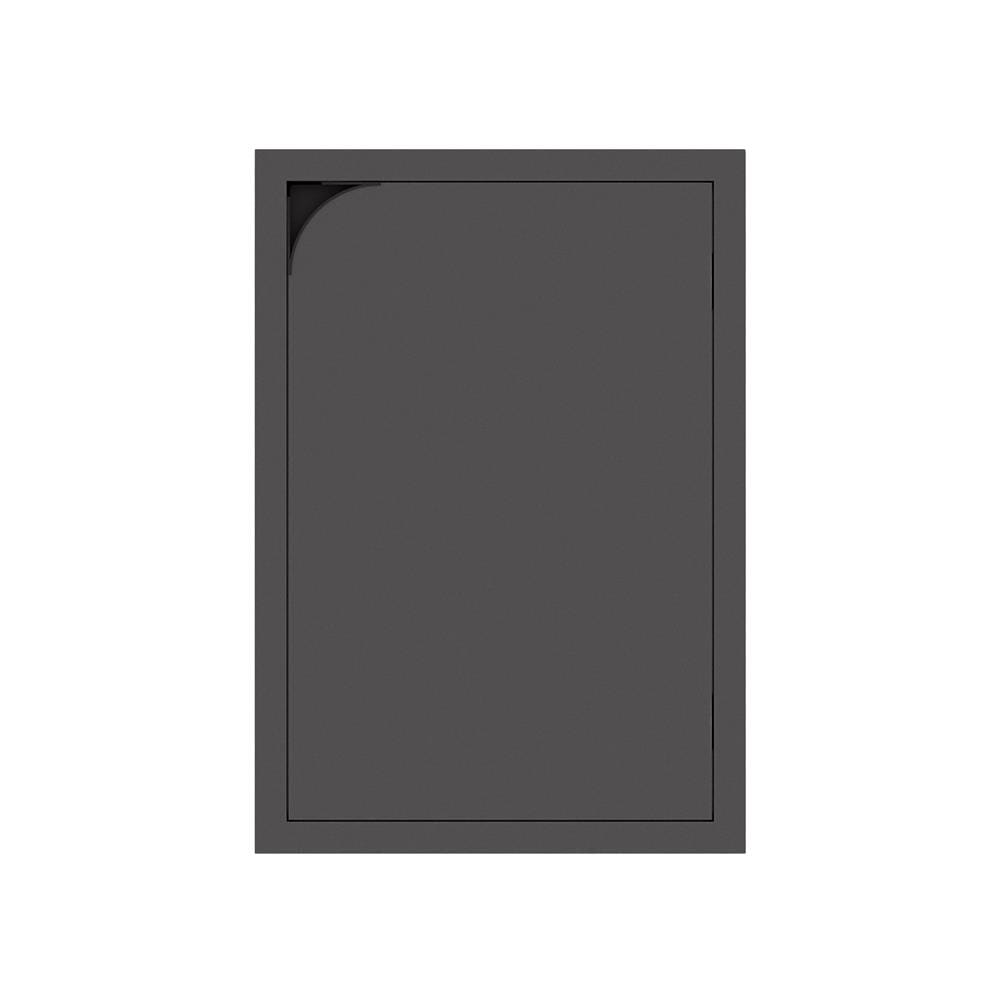 บานซิงค์เดี่ยวเปิดขวา KITZCHO CURVE 46x66 ซม. สี GREY GRAPHITE_0