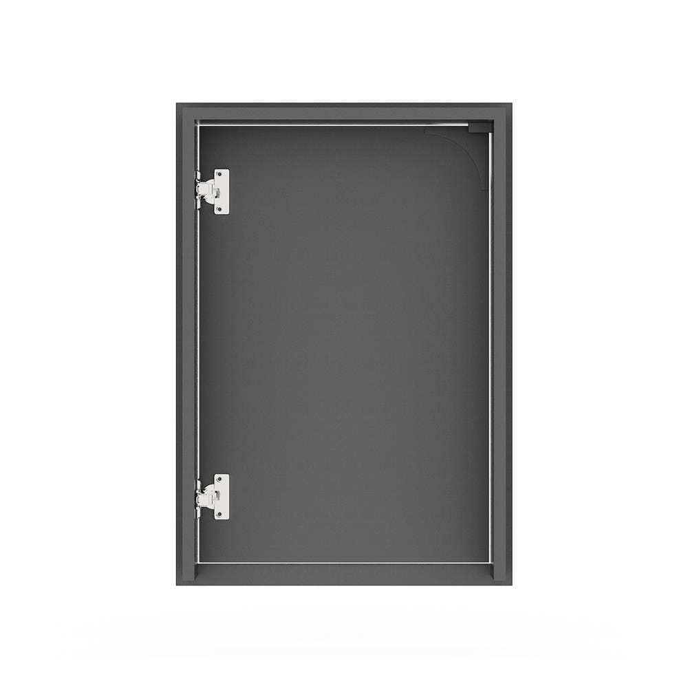 บานซิงค์เดี่ยวเปิดขวา KITZCHO CURVE 46x66 ซม. สี GREY GRAPHITE