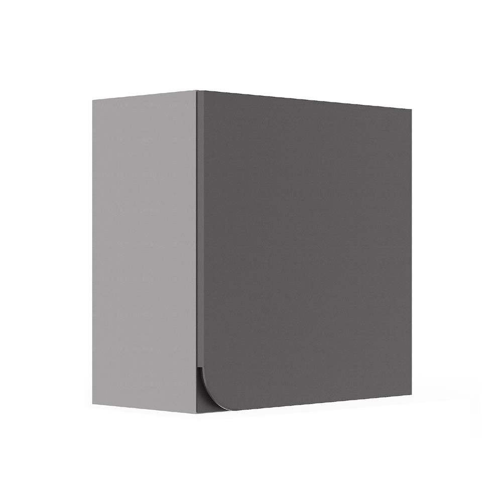 ตู้แขวนเดี่ยวเปิดขวา KITZCHO CURVE 60x60 ซม. สี GREY GRAPHITE