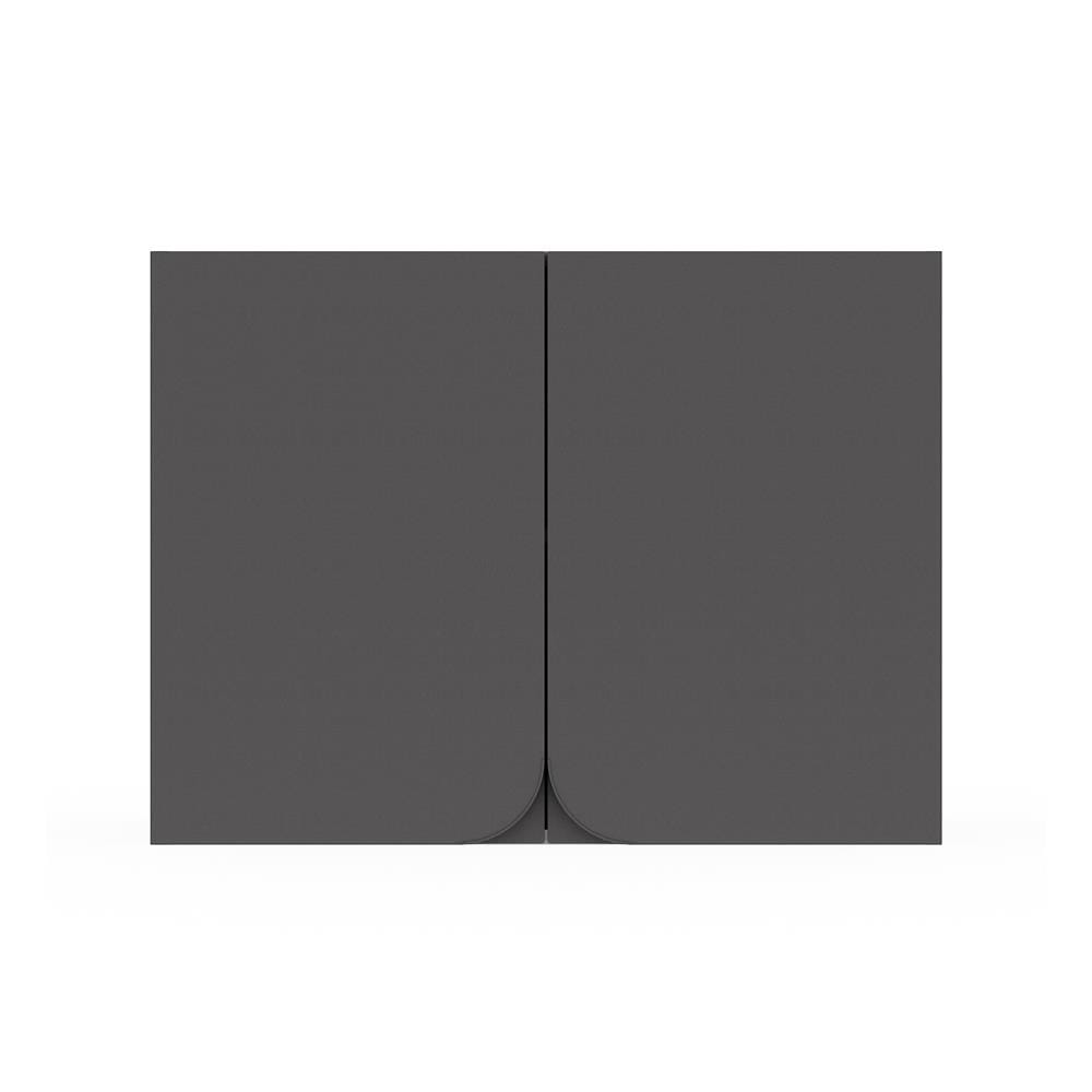ตู้แขวนคู่ KITZCHO CURVE 80x60 ซม. สี GREY GRAPHITE