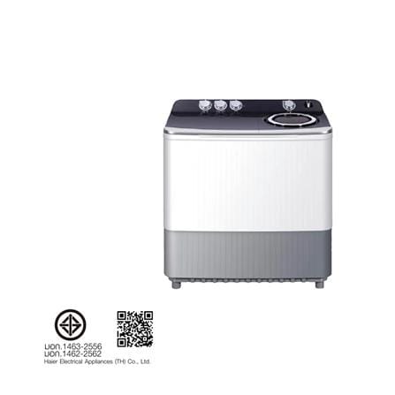 เครื่องซักผ้า 2 ถัง HAIER HWM-T180N2 18 กก. สีขาว-เทา_7