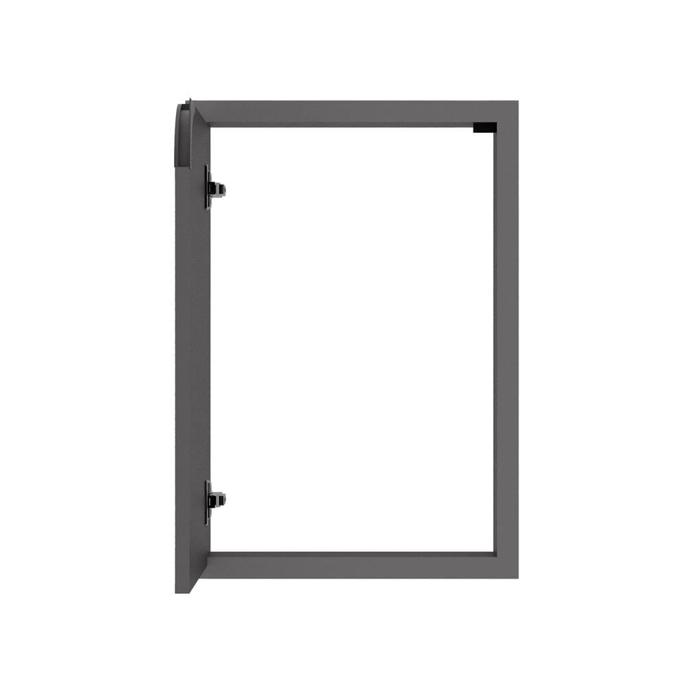 บานซิงค์เดี่ยวเปิดซ้าย KITZCHO CURVE 46x66 ซม. สี GREY GRAPHITE