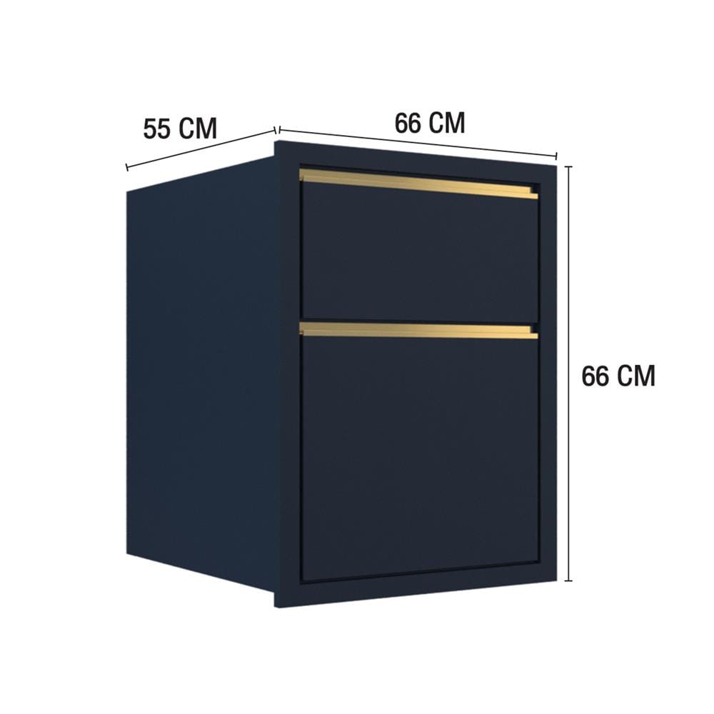 ตู้ลิ้นชัก MJ ETERNITY 66x66 ซม. สี PACIFIC BLUE V2
