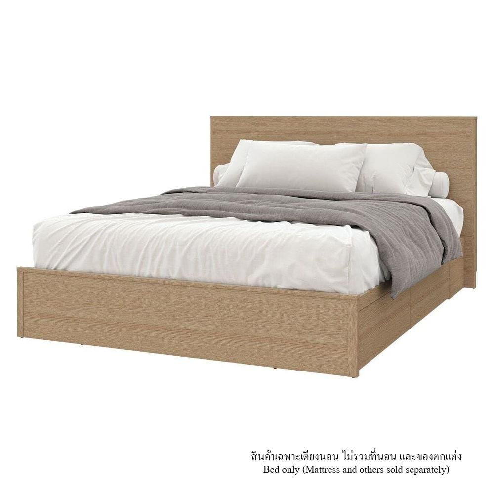 เตียง 6 ฟุต KONCEPT TIMBUR 19236140 สีโอ๊ค