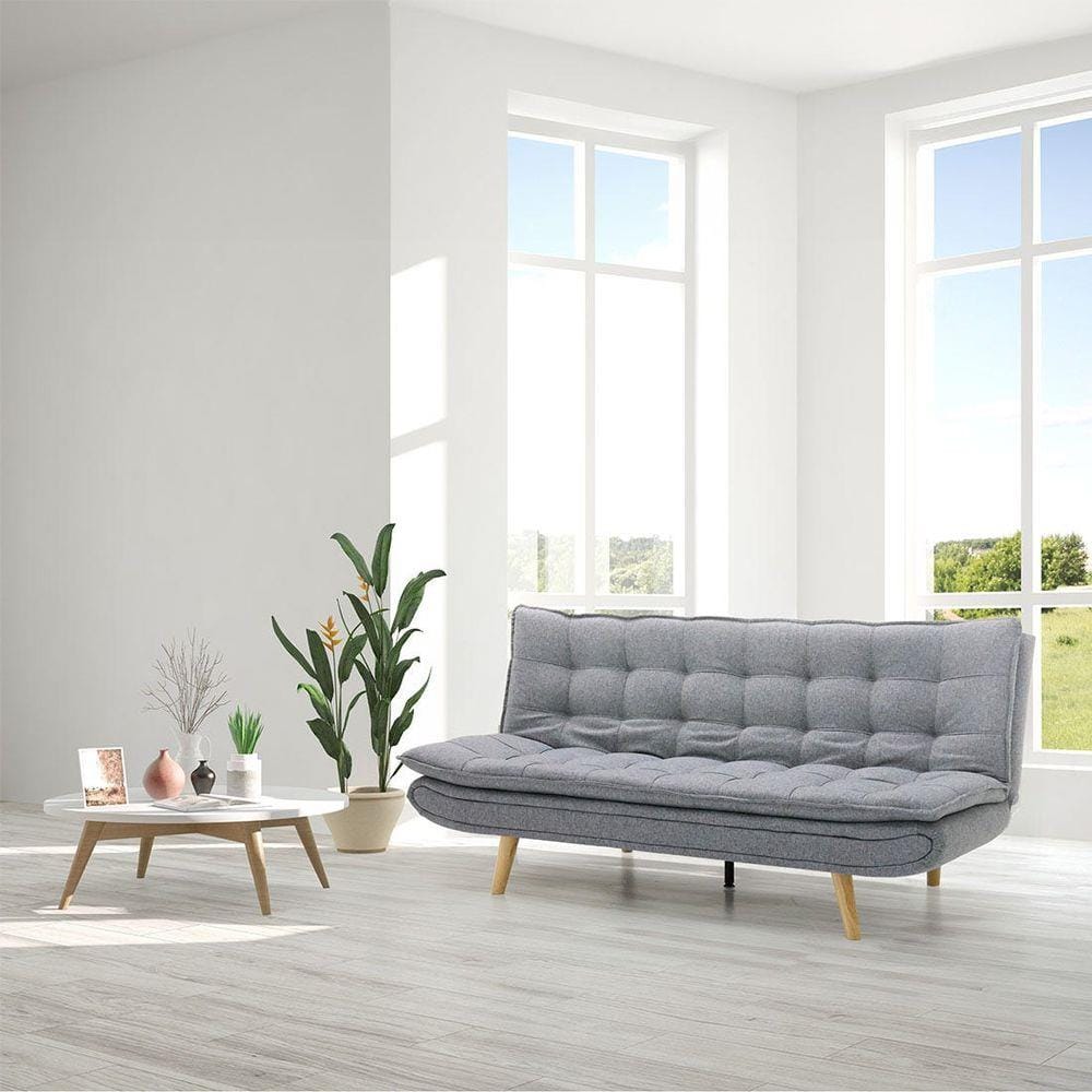 โซฟาเบด 3 ที่นั่ง SB FURNITURE LUCIUS 19222905 สีเทา