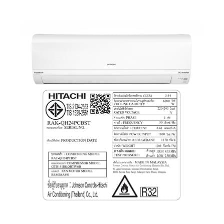 แอร์ผนัง HITACHI RAC/RAK-QH24PCBST 22000 บีทียู อินเวอร์เตอร์_5