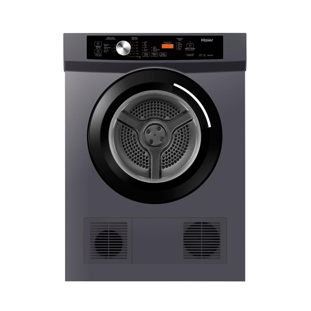 เครื่องอบผ้าฝาหน้า HAIER HDV80E1 8 กก. VENTING สีเทา
