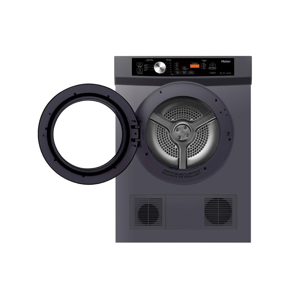 เครื่องอบผ้าฝาหน้า HAIER HDV80E1 8 กก. VENTING สีเทา