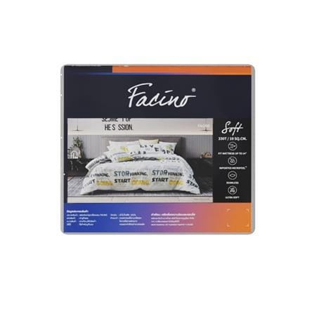ชุดผ้าปูที่นอน 6 ฟุต (ชุด 5 ชิ้น) FACINO PRINT FA088_4