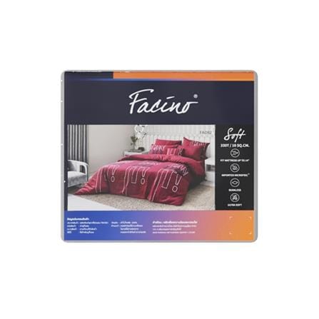 ชุดผ้าปูที่นอน 6 ฟุต (ชุด 5 ชิ้น) FACINO PRINT FA082_4