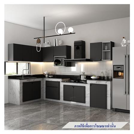 ตู้แขวนเดี่ยวเปิดขวา KITZCHO CURVE 60x40 ซม. สี GREY GRAPHITE_5