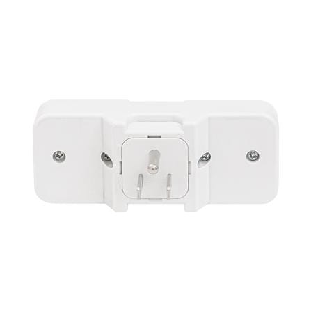 ปลั๊กแปลง 3 ขาแบน 2 ช่อง มีสวิตช์ ELECKTA ELTW-B 10 แอมป์ สีขาว_2