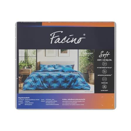 ชุดผ้าปูที่นอน 5 ฟุต (ชุด 5 ชิ้น) FACINO PRINT FA084_4