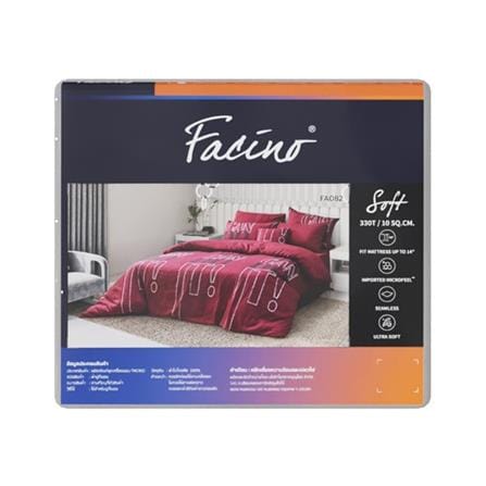 ชุดผ้าปูที่นอน 5 ฟุต (ชุด 5 ชิ้น) FACINO PRINT FA082_4