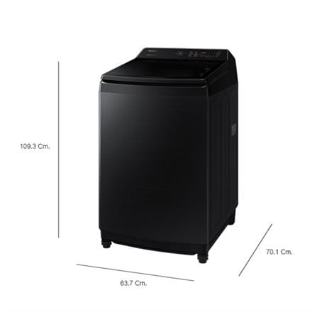 เครื่องซักผ้าฝาบน SAMSUNG WA21CG6886BVHP 21 กก. 700RPM อินเวอร์เตอร์ สีดำ PCR_5