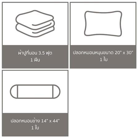 ชุดผ้าปูที่นอน 3.5 ฟุต (ชุด 3 ชิ้น) FACINO PRINT FA078_5