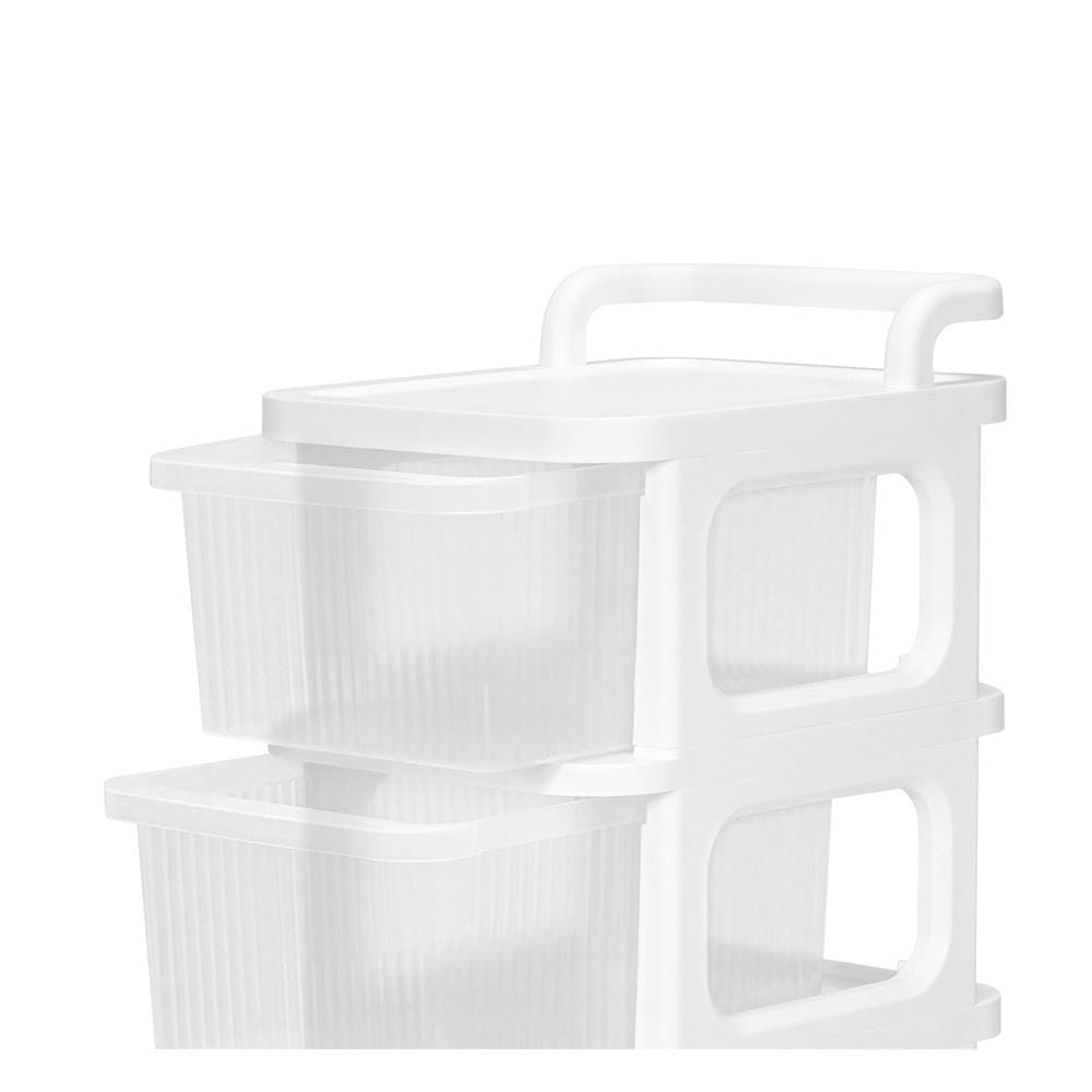 ตู้ลิ้นชัก 4 ชั้น STACKO DEW 38X30X86.5 ซม. สีใส