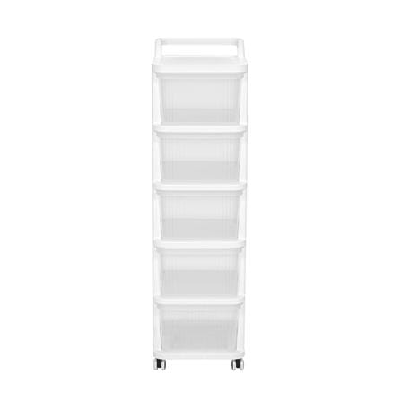 ตู้ลิ้นชัก 5 ชั้น STACKO DEW 38X30X105.5 ซม. สีใส_2