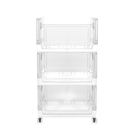ชั้นวางของพับได้ 3 ชั้น STACKO SKY 42X28X71.7 ซม. สีใส_2