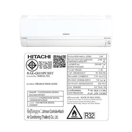 แอร์ผนัง HITACHI RAC/RAK-QH10PCBST 9260 บีทียู อินเวอร์เตอร์_6