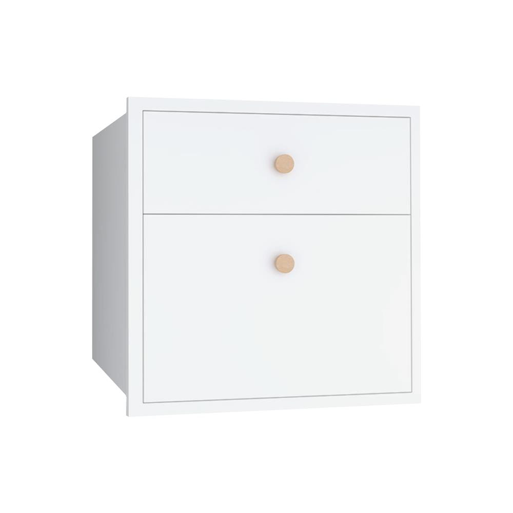 ตู้ลิ้นชัก MJ DOT 86x66 ซม. สี WHITE