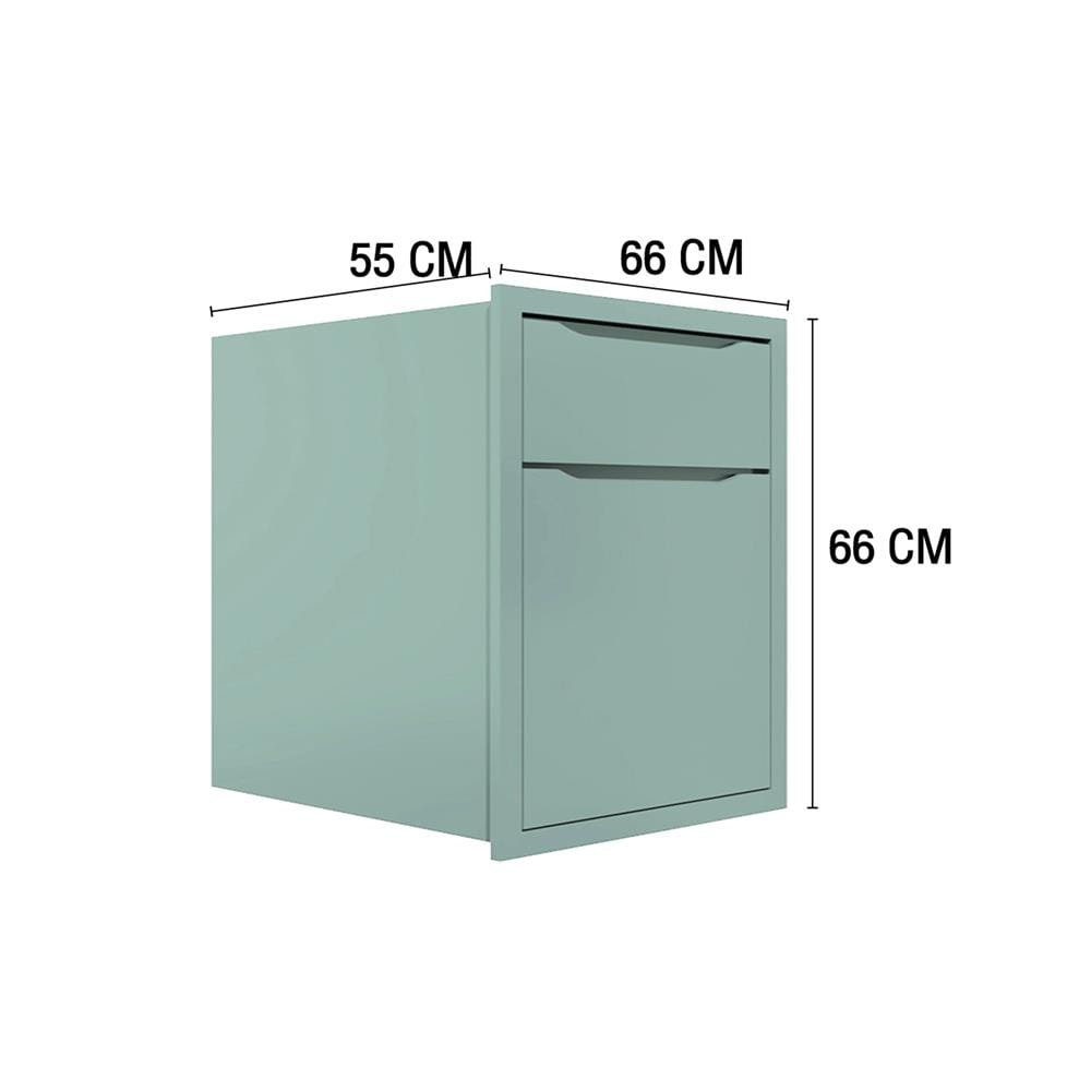 ตู้ลิ้นชัก MJ ECO 66x66 ซม. สี SEA SALT